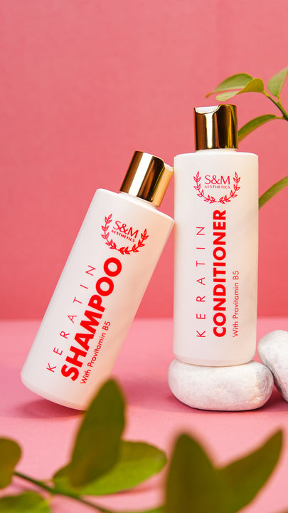 Keratin Repair Shampoo & Conditioner Set (Bundle)