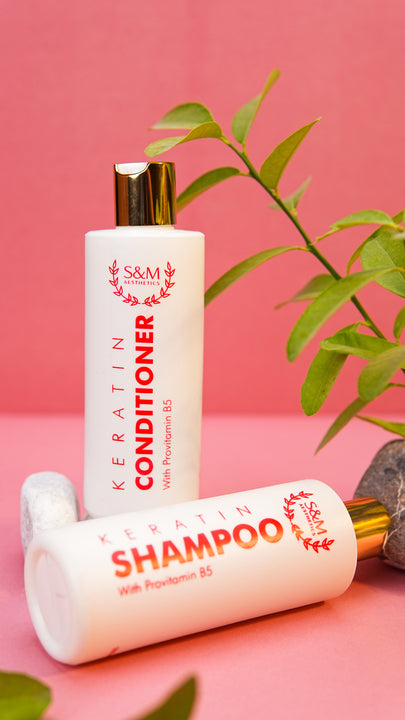 Keratin Repair Shampoo & Conditioner Set (Bundle)